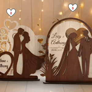 Natural wooden save the date