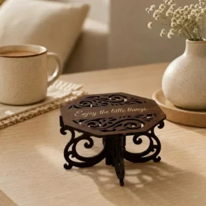 Personalised Floral Cutwork Wooden Coasters