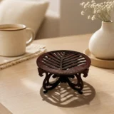 Leaf Cutwork Wooden Coasters