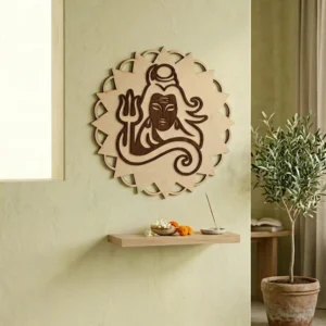Shiva Wall Art with Chakra