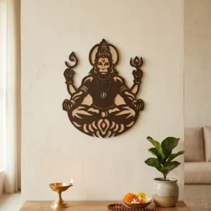 Hanuman Ji Wooden Wall Art