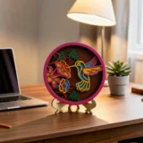 Humming Bird Wooden Desk Art