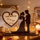Love Promise Wooden Desk Art