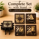 Multilayer Playing Cards Wooden Coasters