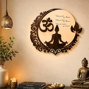 Buddha Meditation Wooden Wall Art